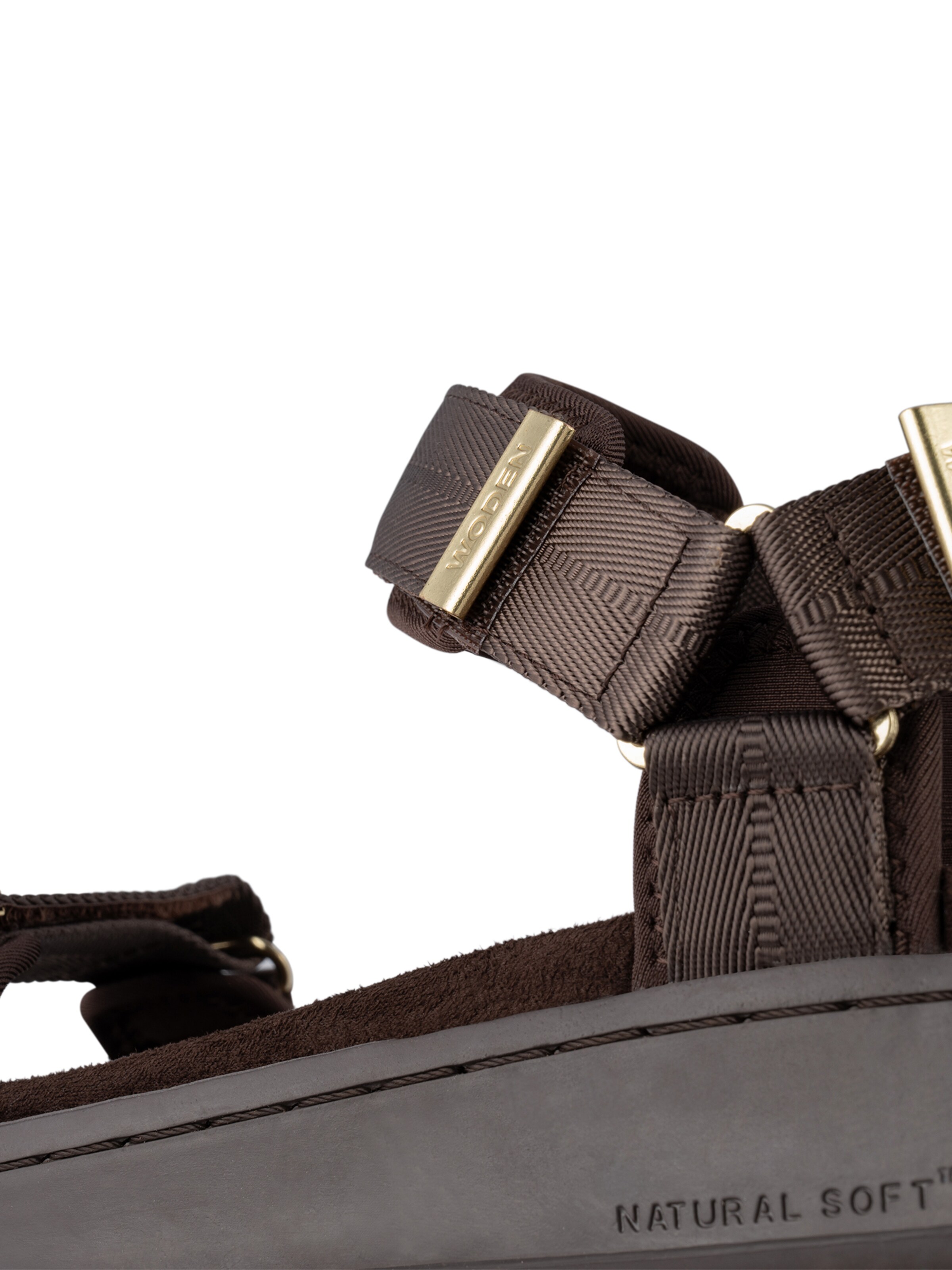 WODEN Sandals 'Line' in Brown