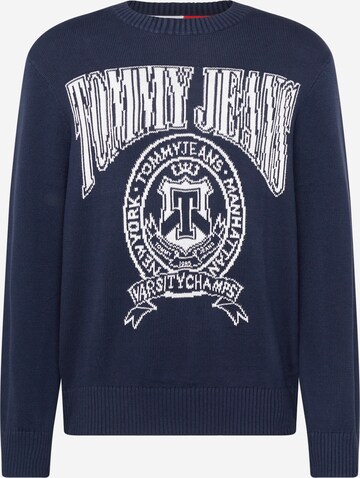 Tommy Jeans Trui in Blauw: voorkant