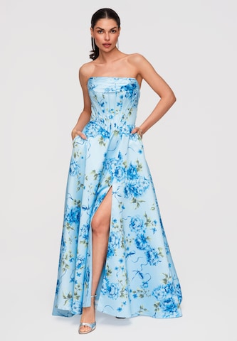 Ombre Avondjurk in Blauw: voorkant