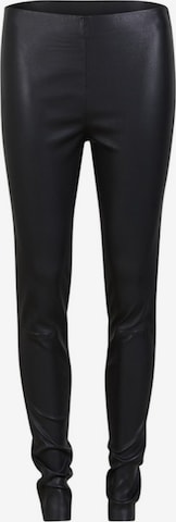 Coster Copenhagen Regular Trouser ' LEATHER ' in Schwarz: Vorderseite
