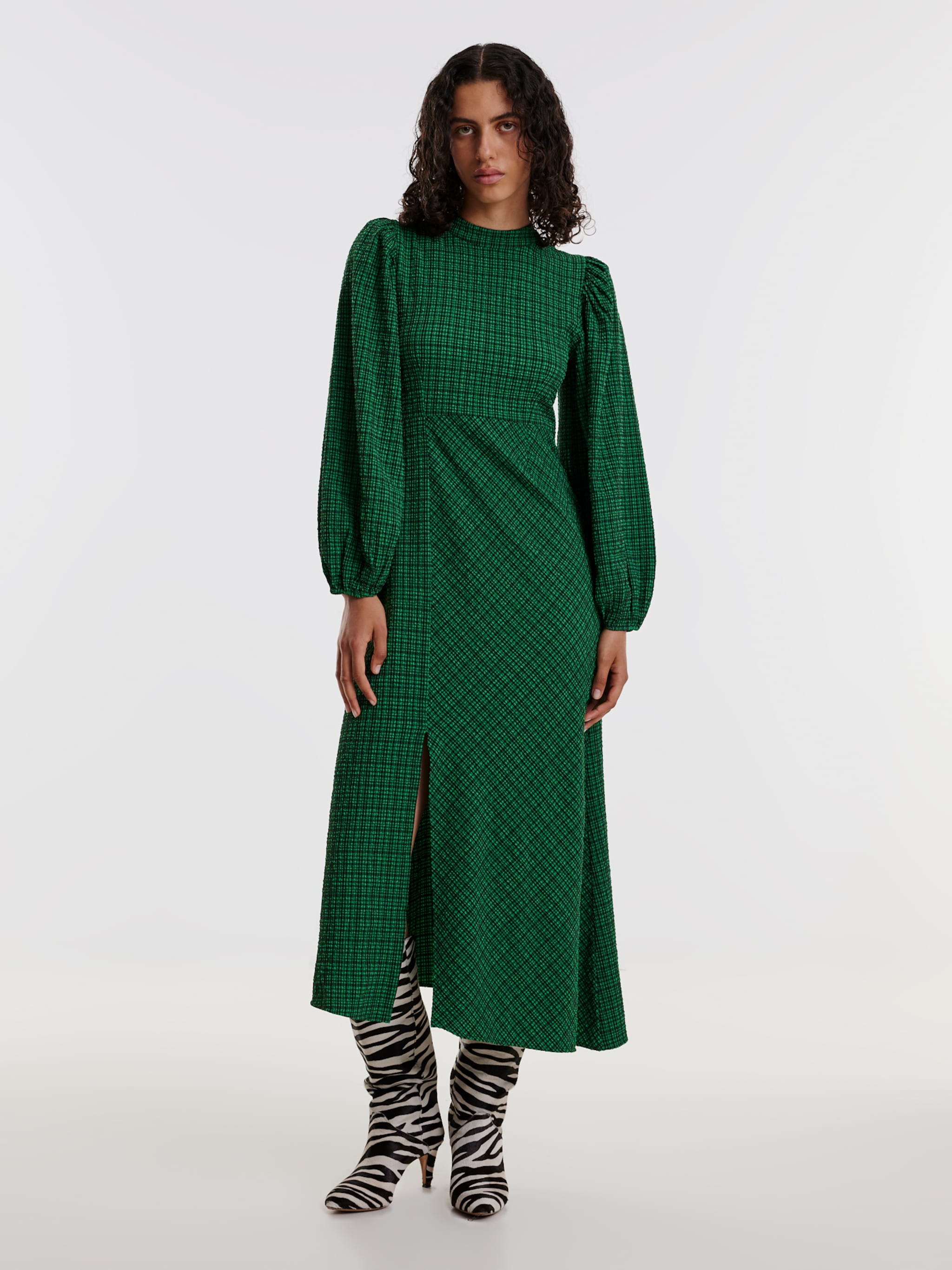 EDITED Producten Jurk 'Karolin' Groen