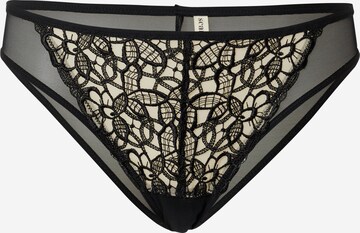 Slip Scandale éco-lingerie en noir : devant