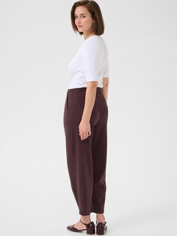 Effilé Pantalon à pince 'KAMerle' Kaffe en marron