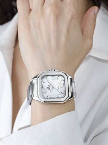 Lotus Analoog horloge 'Lotus - Watch Square Series - Quartz watch movement - Watch case width: 35 mm' in Wit: voorkant