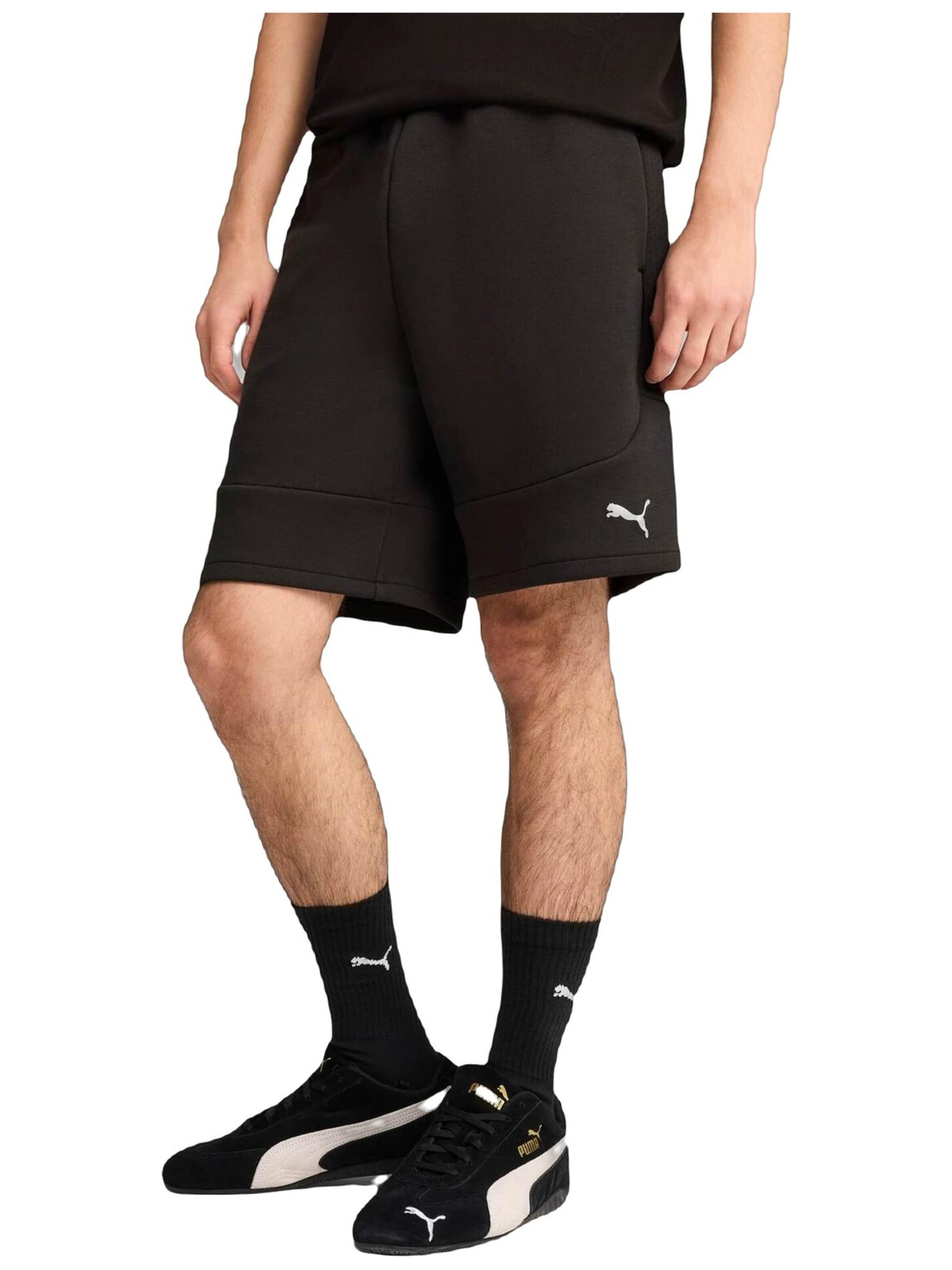 PUMA - regular Pantalón deportivo 'Puma Evostripe Shorts 8 Dk' en negro: frente