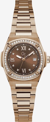 Gc Analog Watch 'Coussin Shape Mini' in Gold: front