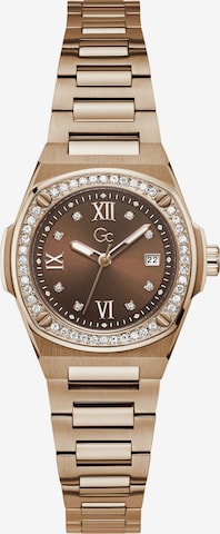 Gc Analog Watch 'Coussin Shape Mini' in Gold: front