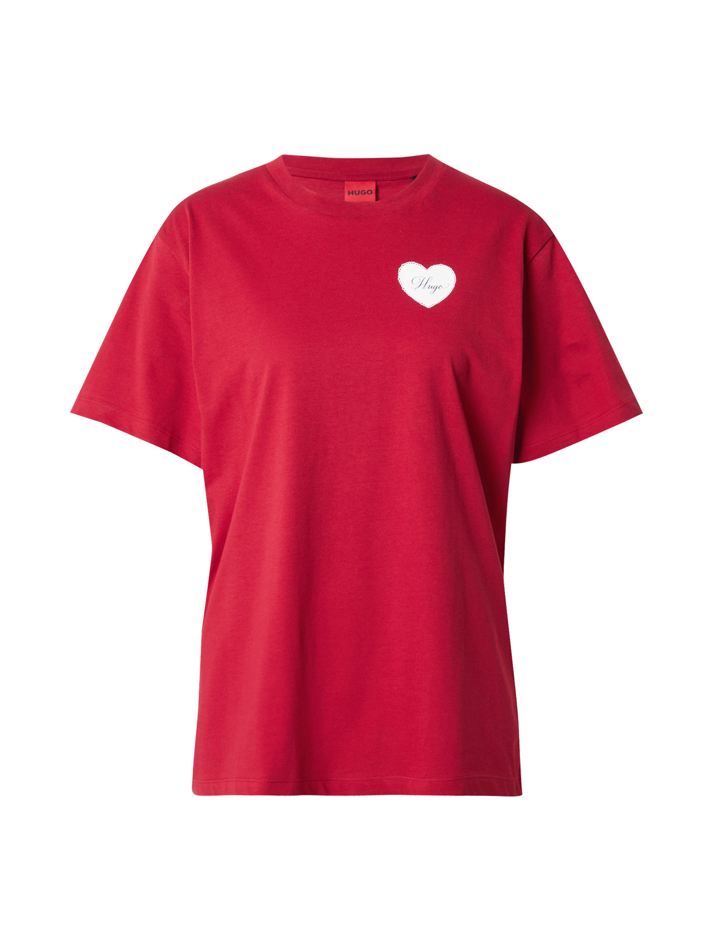 HUGO T-Shirt in Rot: Vorderseite