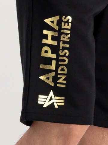 ALPHA INDUSTRIES - regular Pantalón en negro