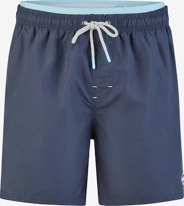 Shorts de bain 'Double Waistband' Happy Shorts en bleu : devant