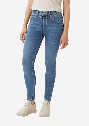 comma casual identity Skinny Jeans in Blauw: voorkant