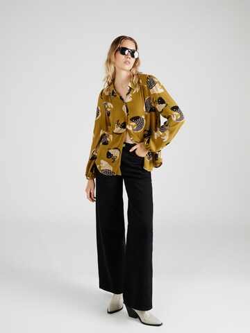 King Louie Blouse 'Carina' in Yellow