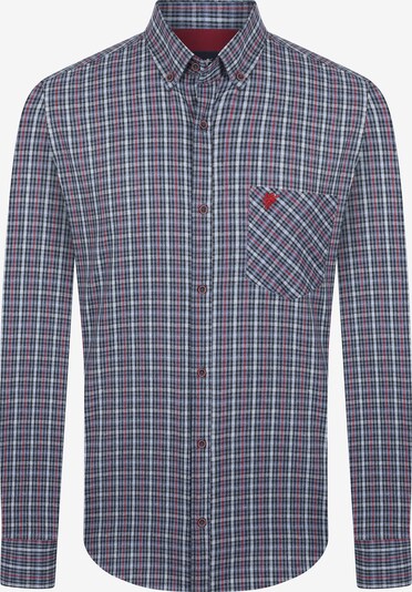 DENIM CULTURE Button Up Shirt 'ZENO' in Blue / Red / Black, Item view