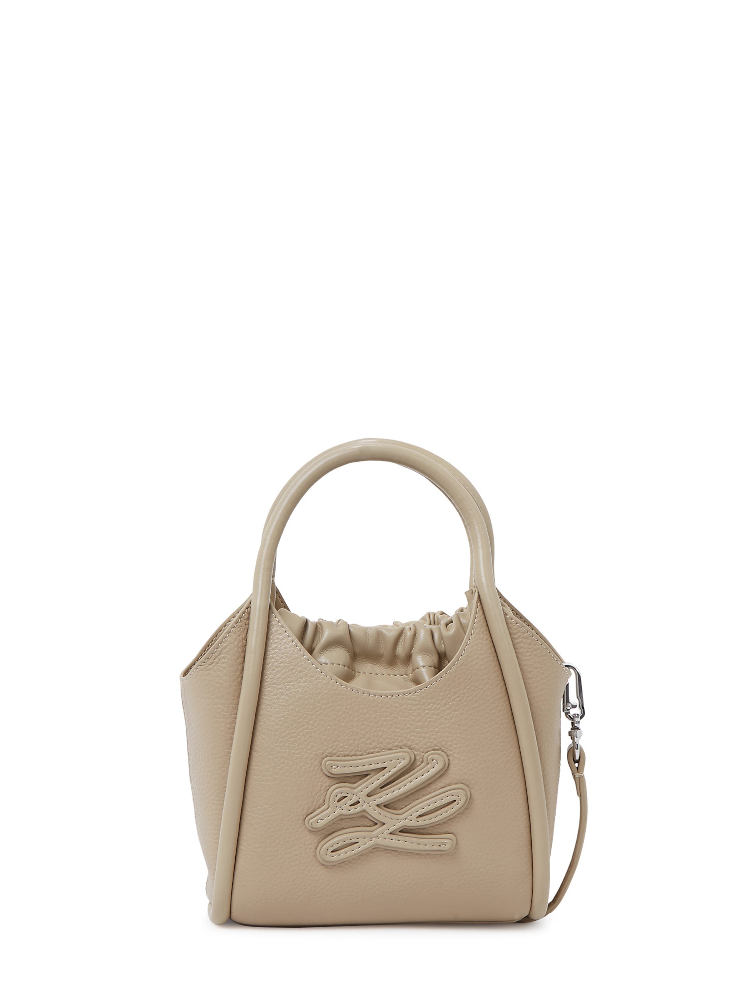 Karl Lagerfeld Kézitáska 'Autograph' - bézs: elől