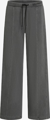 pilka KARL LAGERFELD JEANS Standartinis Kelnės: priekis
