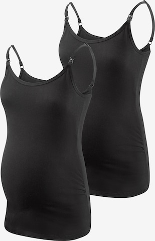 M.M.C. Top 'Stilltop' in Schwarz: Vorderseite