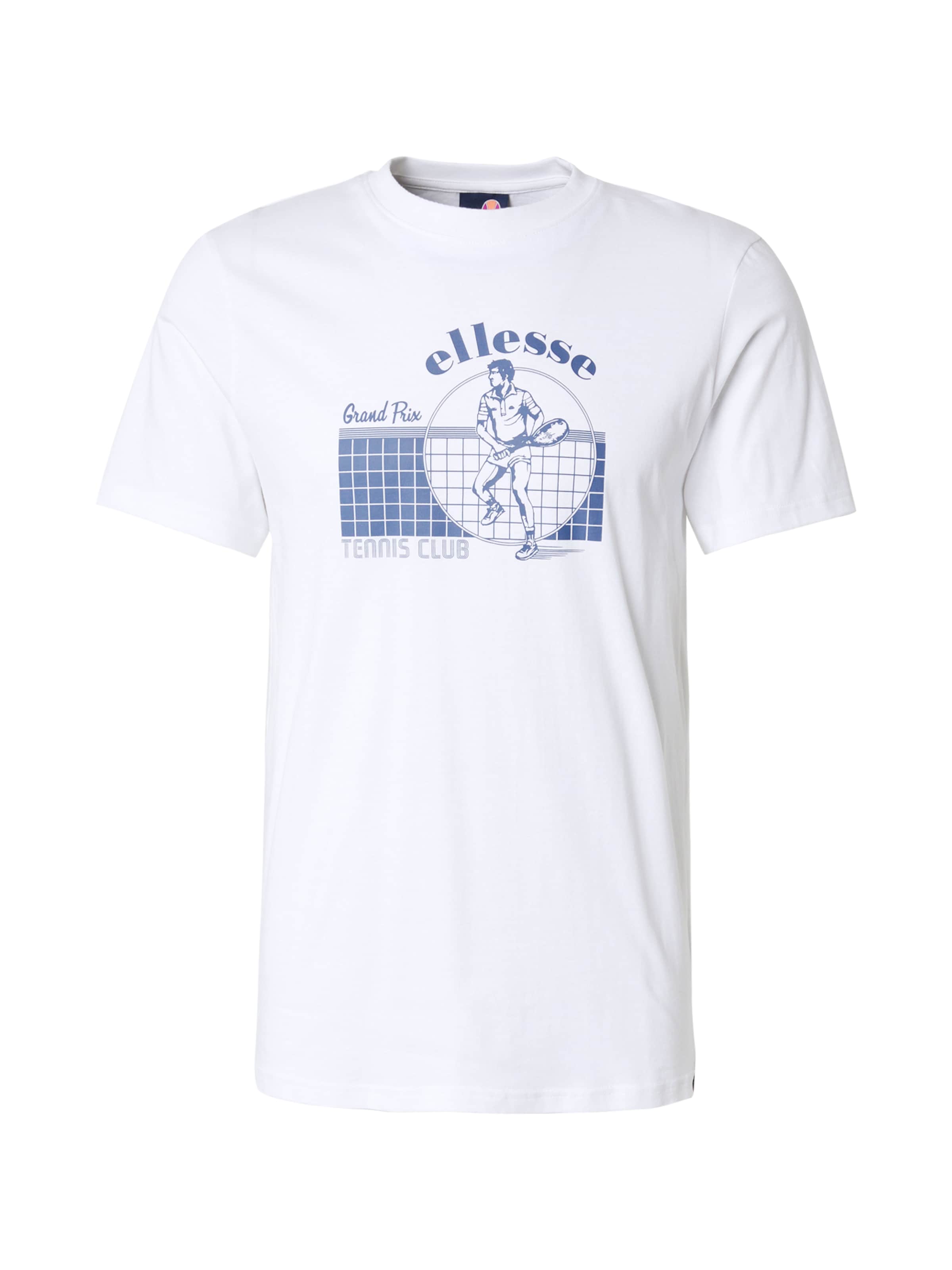 ELLESSE Тениска 'GRANDPRIX' в бяло: отпред