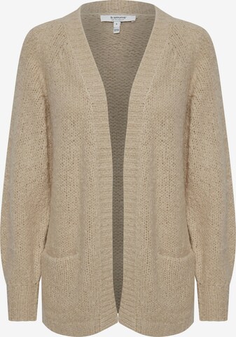 b.young Gebreid vest in Beige: voorkant