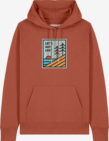 Sweat-shirt ' Let's Get Lost ' Watapparel en marron : devant