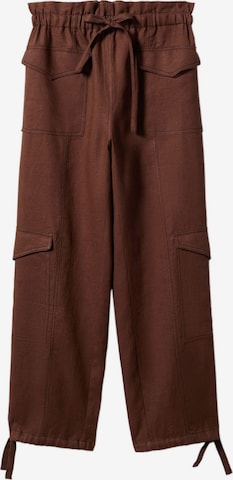 MANGO Loosefit Hose 'ARLO' in Braun: predná strana