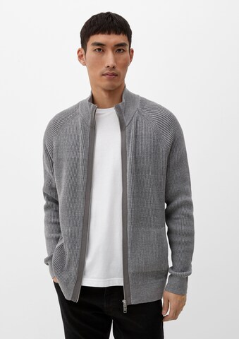 s.Oliver Knit Cardigan in Grey: front