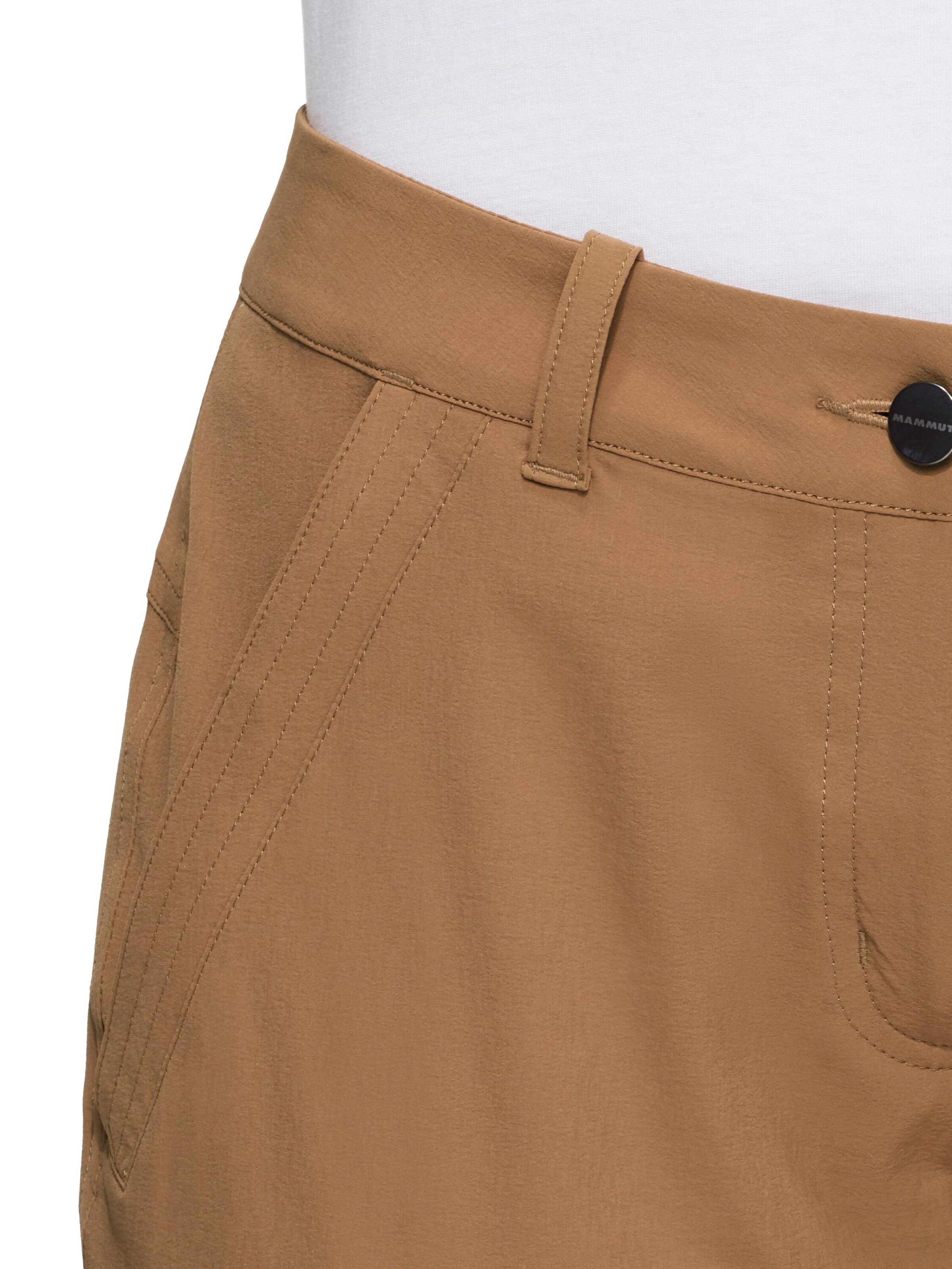MAMMUT Regular Outdoor Pants 'Hiking V' in Brown