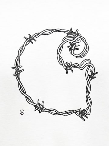 Tricou 'Barbwire' de la Carhartt WIP pe alb
