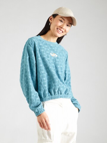 QUIKSILVER Mikina 'TROPIC DAY SPONGE' – modrá: přední strana