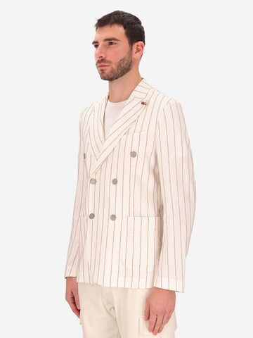 Distretto12 Slim Fit Sakko 'Paco' in Weiß