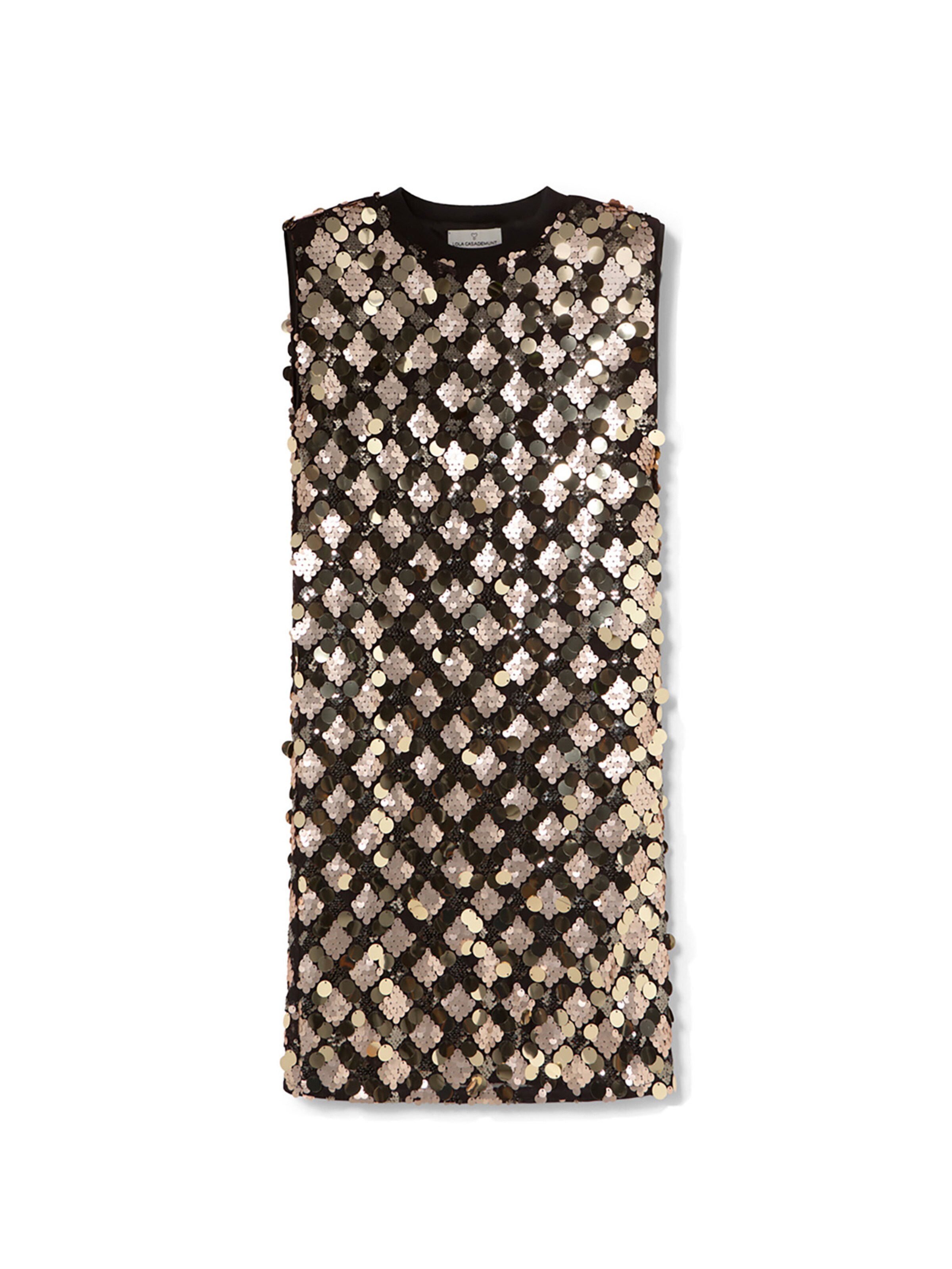 Robe de soirée Lola Casademunt en or : devant