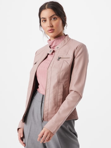 ONLY Kunstlederjacke in Pink: predná strana