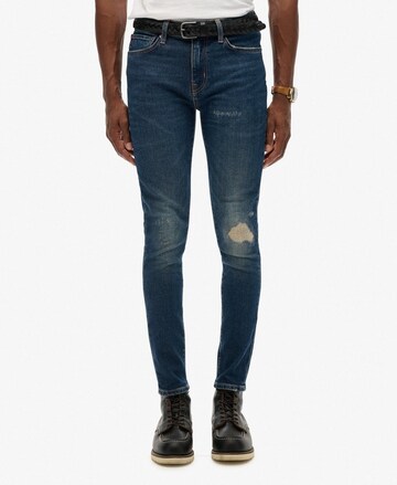 Skinny Jean Superdry en bleu : devant