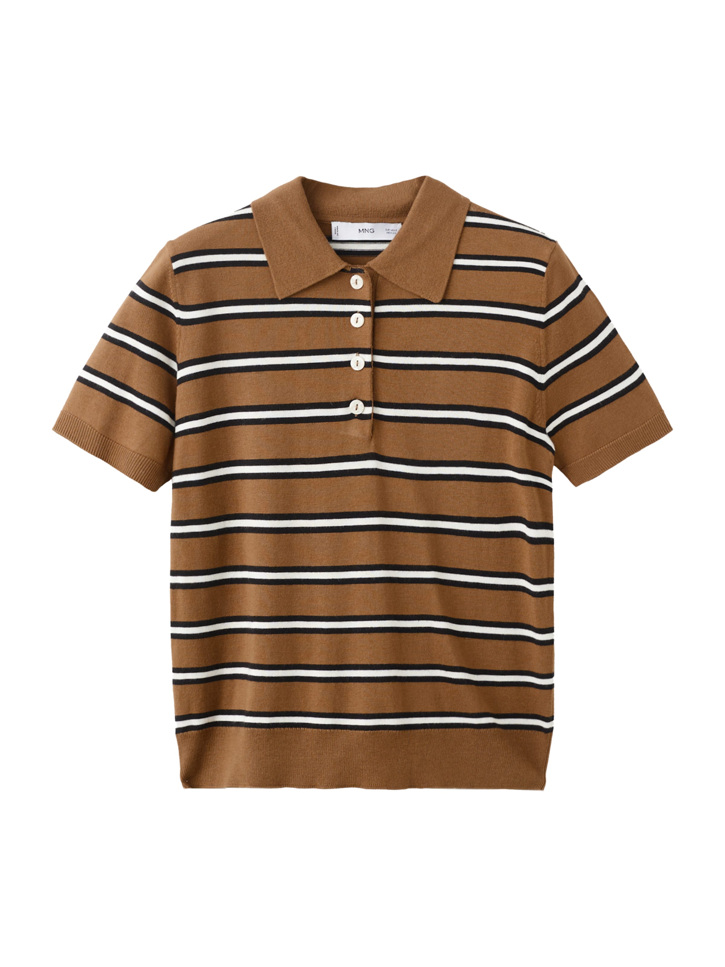 MANGO Sveter 'LUKO' - Hnedá: predná strana