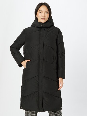 Neo Noir Winter Coat 'Eve' in Black: front