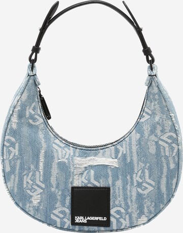 Borsa a spalla di KARL LAGERFELD JEANS in blu: frontale