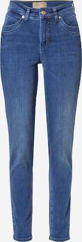 Regular Jeans 'Mel' de la MAC pe albastru: față