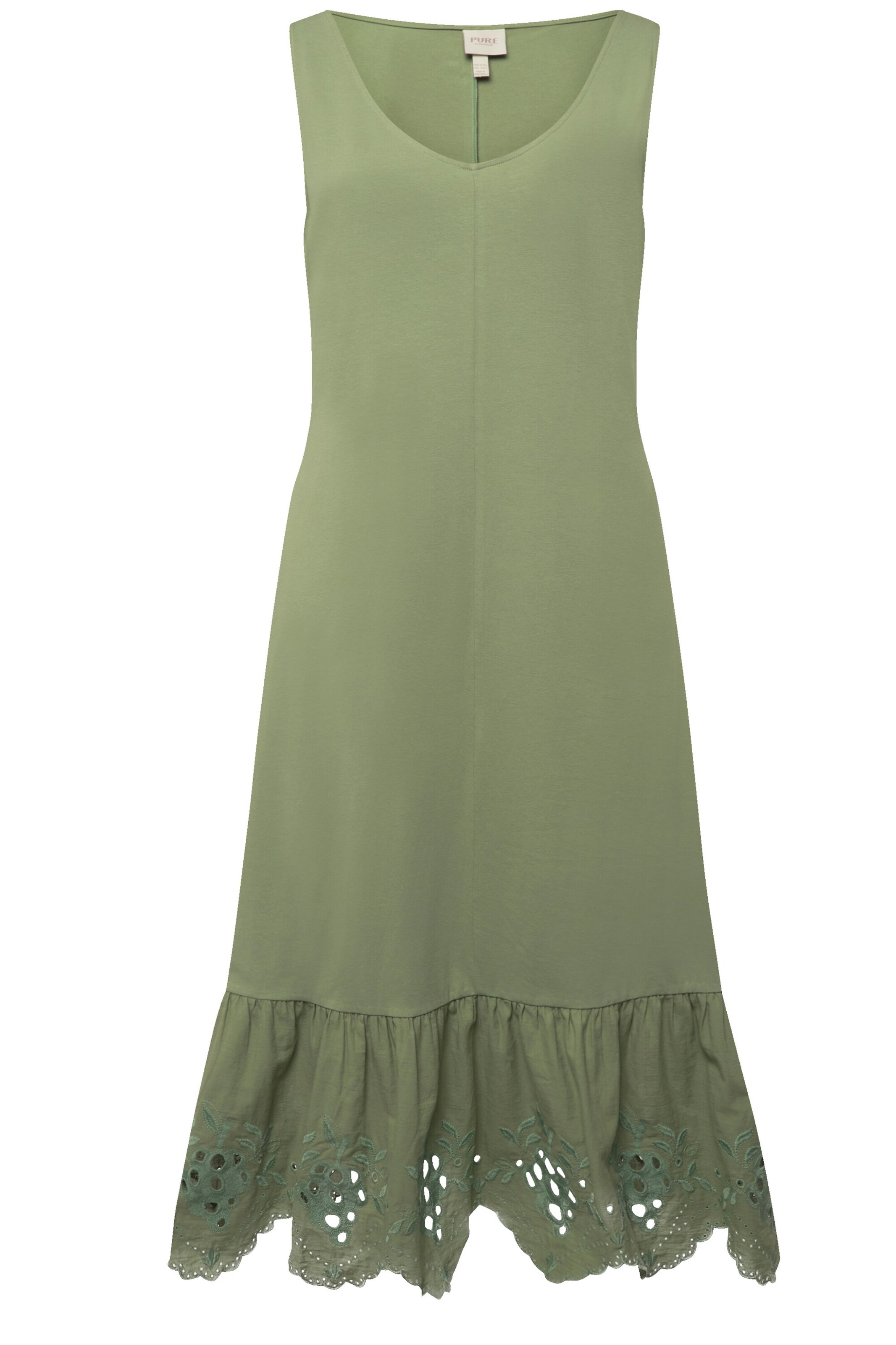 Ulla Popken Jurk in Groen: voorkant