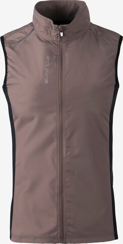 ELITE LAB Sportbodywarmer 'Shell X1 Elite' in Bruin: voorkant