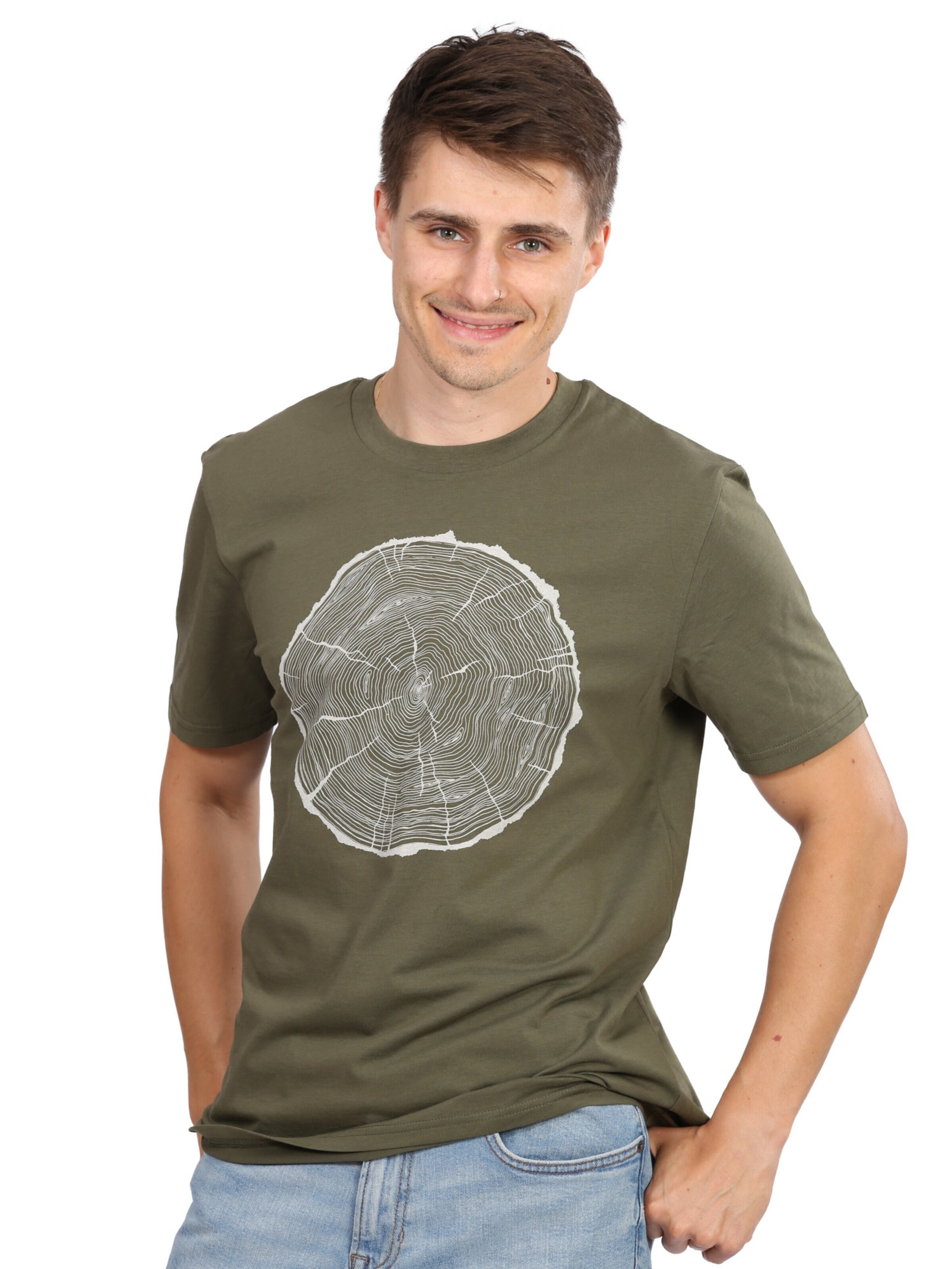 Life-Tree Shirt 'Fairwear Bigslice' in Green: front