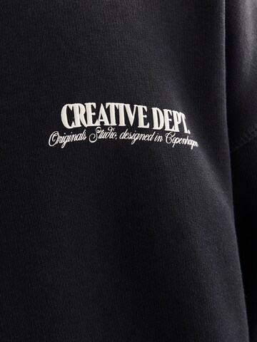 JACK & JONES Sweatshirt 'JWHROXBURY' in Schwarz