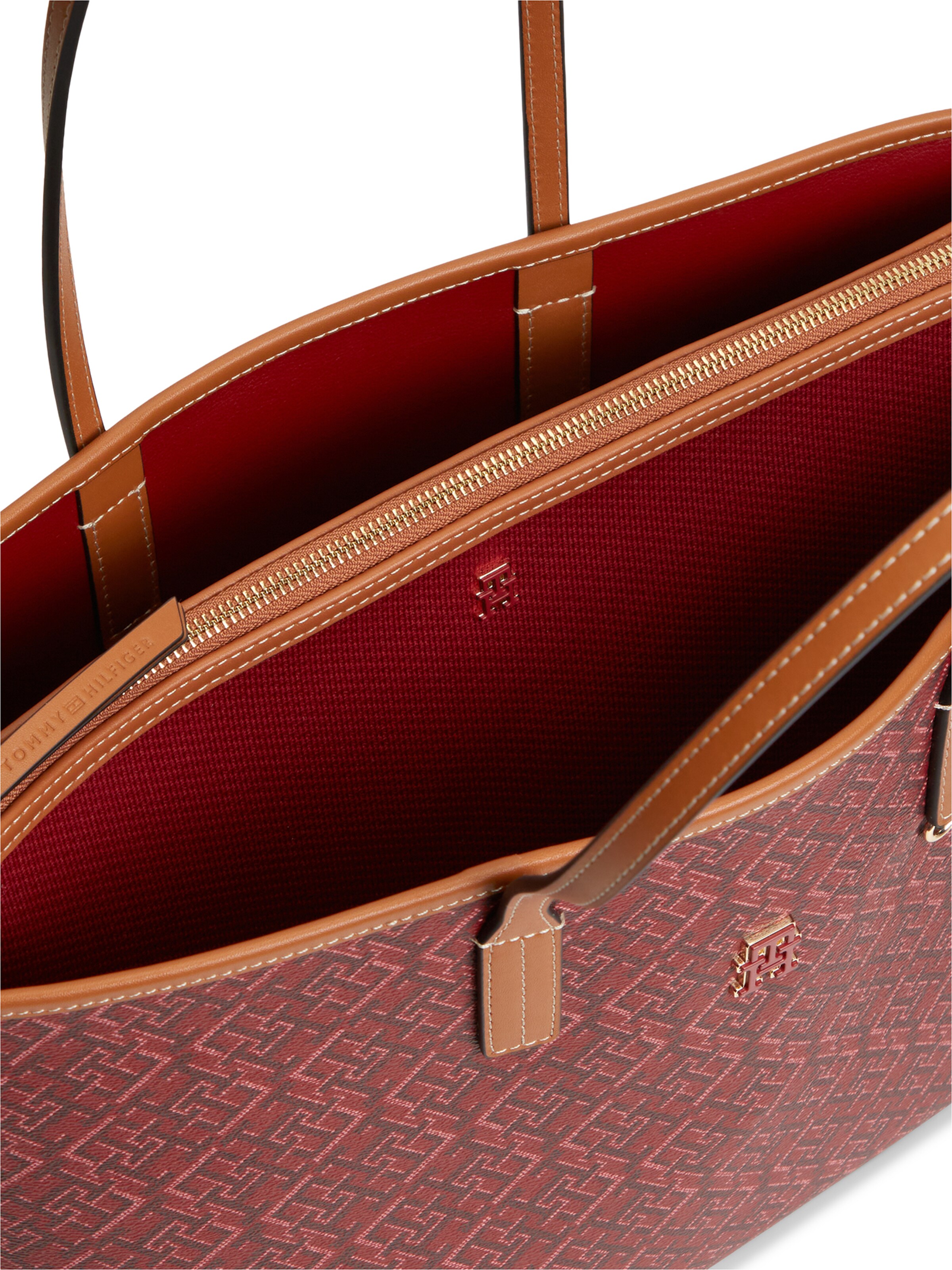 TOMMY HILFIGER Shopper táska 'MONOPLAY' - piros