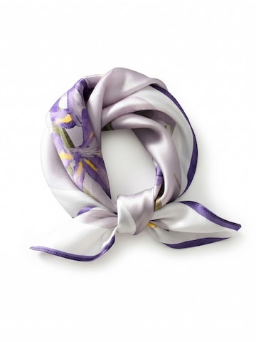 Vivi Idee Scarf 'Irisblüten' in Purple: front