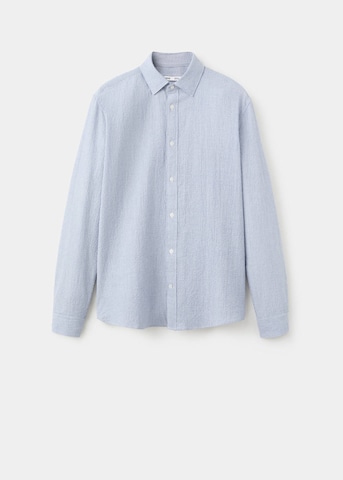 MANGO MAN Slim Fit Hemd 'Kissos' in Blau