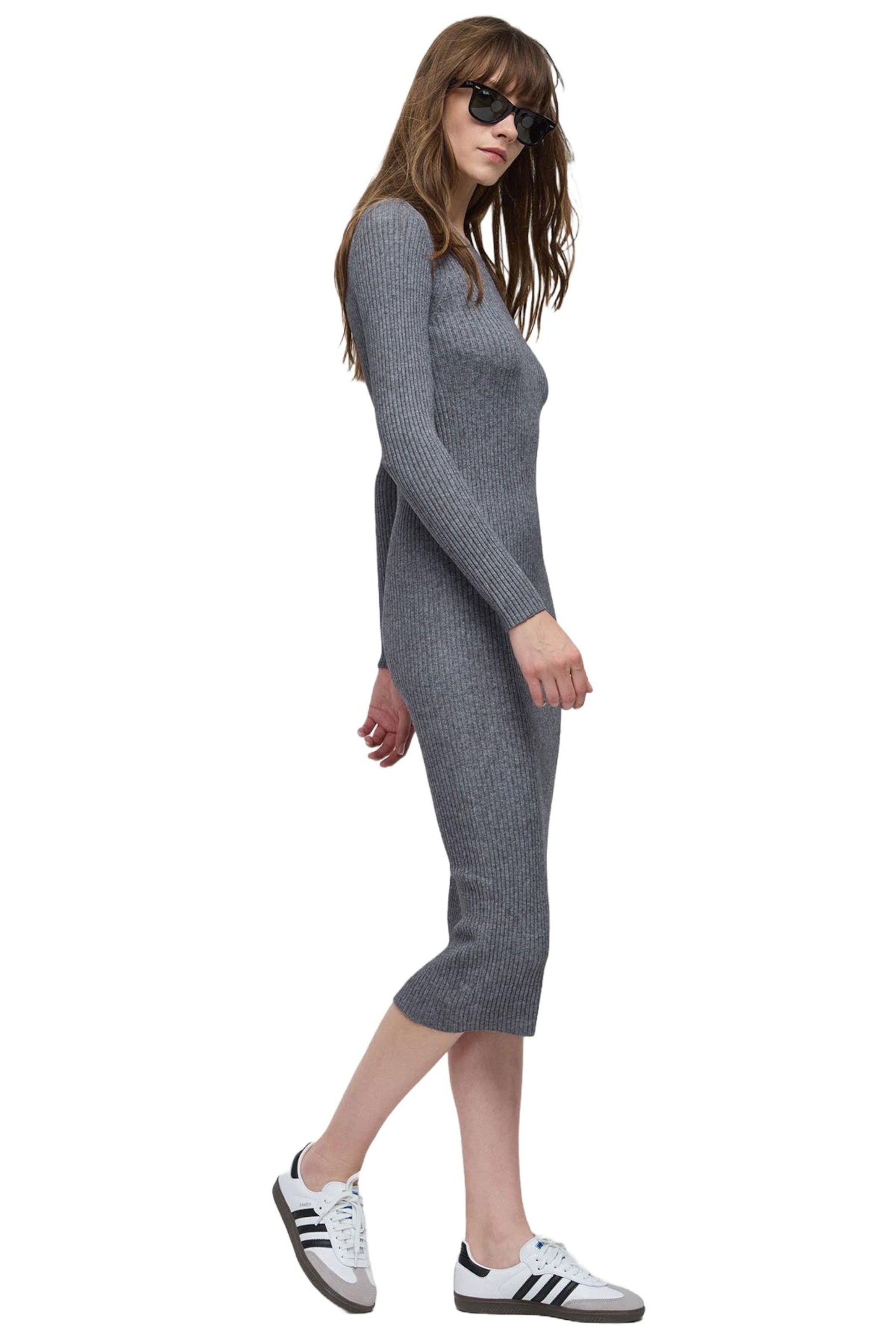 No Matter What Knit dress in Grey