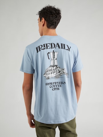 Iriedaily Shirt 'Slowpresso' in Blauw: voorkant