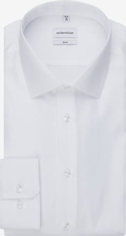 SEIDENSTICKER Slim fit Zakelijk overhemd ' Slim ' in Wit