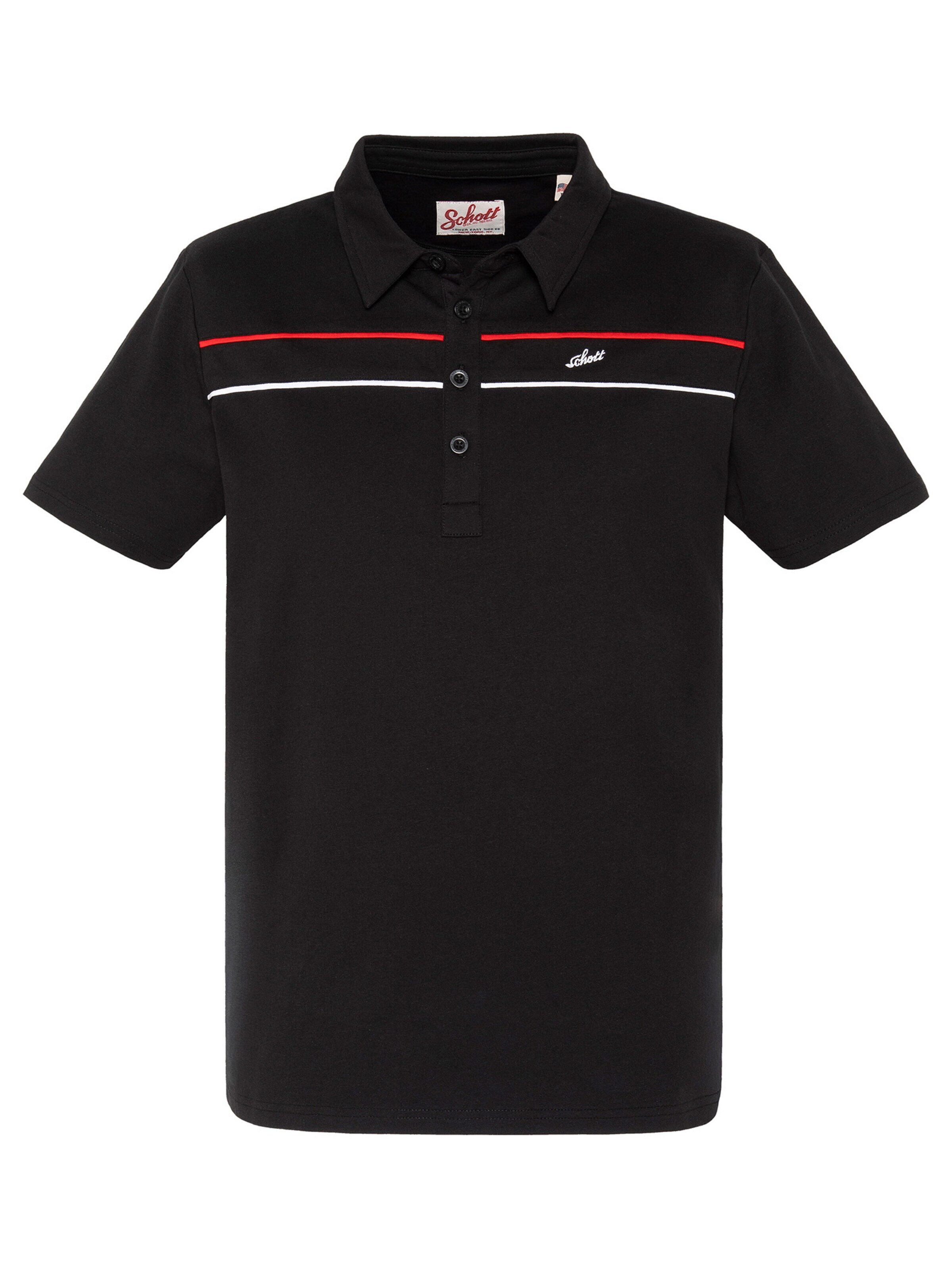 T-Shirt Schott NYC en noir : devant