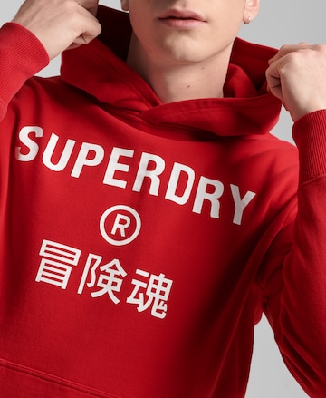 Superdry Bluzka sportowa w kolorze czerwony