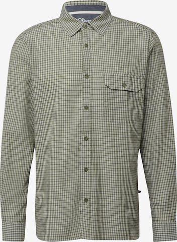 s.Oliver Button Up Shirt in White: front