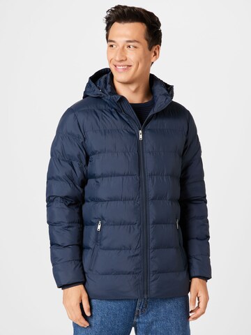 Matinique Between-Season Jacket in Blue: front